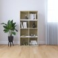 vidaXL Bücherregal/Sideboard Weiß Sonoma-Eiche 66×30×130 cm vidaXL Bücherregal/Sideboard Weiß Sonoma-Eiche 66×30×130 cm