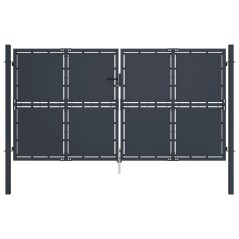 vidaXL Gartentor Stahl 300×200 cm Anthrazit