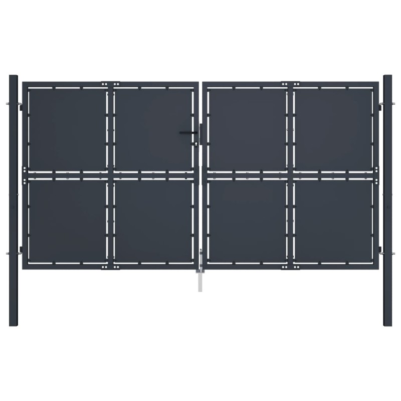 vidaXL Gartentor Stahl 300×200 cm Anthrazit vidaXL Gartentor Stahl 300×200 cm Anthrazit