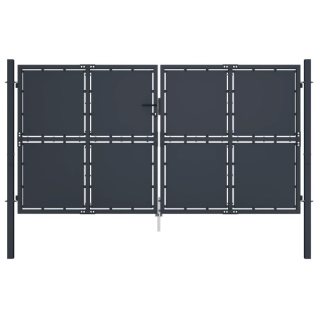 vidaXL Gartentor Stahl 300×200 cm Anthrazit
