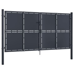 vidaXL Gartentor Stahl 300×200 cm Anthrazit