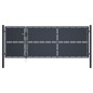 vidaXL Gartentor Stahl 350 x 125 cm Anthrazit vidaXL Gartentor Stahl 350 x 125 cm Anthrazit