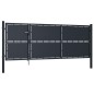 vidaXL Gartentor Stahl 350 x 125 cm Anthrazit vidaXL Gartentor Stahl 350 x 125 cm Anthrazit