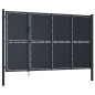 vidaXL Gartentor Stahl 350 x 200 cm Anthrazit vidaXL Gartentor Stahl 350 x 200 cm Anthrazit