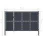 vidaXL Gartentor Stahl 350 x 200 cm Anthrazit vidaXL Gartentor Stahl 350 x 200 cm Anthrazit