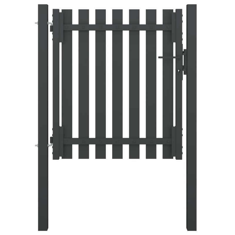 vidaXL Gartentor Stahl 1x1,25 m Anthrazit vidaXL Gartentor Stahl 1x1,25 m Anthrazit