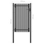 vidaXL Gartentor Stahl 1x2,25 m Anthrazit vidaXL Gartentor Stahl 1x2,25 m Anthrazit