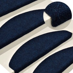 vidaXL Selbstklebende Treppenmatten 5 Stk. Marineblau 56x17x3 cm 
