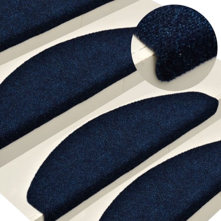 vidaXL Selbstklebende Treppenmatten 5 Stk. Marineblau 56x17x3 cm 