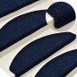vidaXL Selbstklebende Treppenmatten 5 Stk. Marineblau 56x17x3 cm vidaXL Selbstklebende Treppenmatten 5 Stk. Marineblau 56x17x3 cm