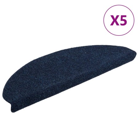vidaXL Selbstklebende Treppenmatten 5 Stk. Marineblau 65x21x4cm