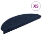vidaXL Selbstklebende Treppenmatten 5 Stk. Marineblau 65x21x4cm vidaXL Selbstklebende Treppenmatten 5 Stk. Marineblau 65x21x4cm