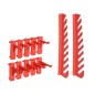 vidaXL 39-tlg. Behälter-Set für Kleinteile mit Wandplatten Rot Schwarz vidaXL 39-tlg. Behälter-Set für Kleinteile mit Wandplatten Rot Schwarz