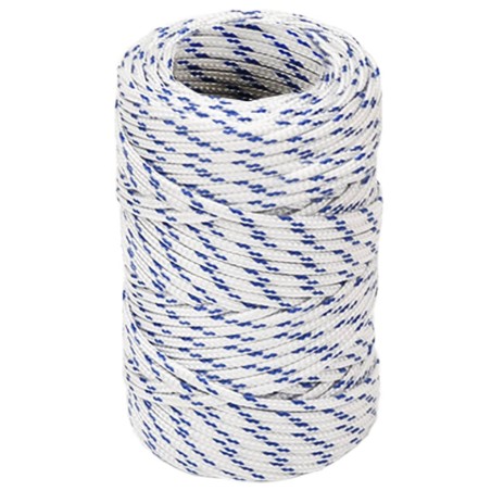 vidaXL Bootsseil Weiß 2 mm 50 m Polypropylen