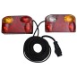 vidaXL Anhängerleuchten 2 Stk. Rot 23x6x13 cm 12V Klassisch vidaXL Anhängerleuchten 2 Stk. Rot 23x6x13 cm 12V Klassisch