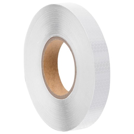 vidaXL Reflektorband Weiß 2,5 cmx50 m PVC