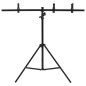 vidaXL Hintergrundständer T-Form Schwarz 91x60x(70-200) cm vidaXL Hintergrundständer T-Form Schwarz 91x60x(70-200) cm