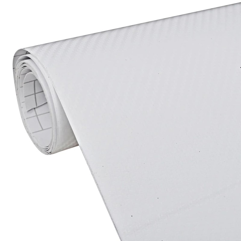 vidaXL Autofolien 2 Stk. 3D Weiß 100x150 cm+50x150 cm vidaXL Autofolien 2 Stk. 3D Weiß 100x150 cm+50x150 cm