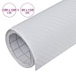 vidaXL Autofolien 2 Stk. 3D Weiß 100x150 cm+50x150 cm vidaXL Autofolien 2 Stk. 3D Weiß 100x150 cm+50x150 cm