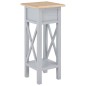 vidaXL Beistelltisch Grau 27 x 27 x 65,5 cm Holz vidaXL Beistelltisch Grau 27 x 27 x 65,5 cm Holz