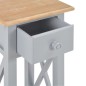 vidaXL Beistelltisch Grau 27 x 27 x 65,5 cm Holz vidaXL Beistelltisch Grau 27 x 27 x 65,5 cm Holz