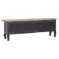 vidaXL TV-Schrank 120x30x40 cm Schwarz Altholz Massiv vidaXL TV-Schrank 120x30x40 cm Schwarz Altholz Massiv
