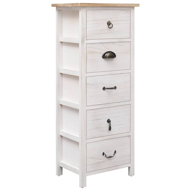 vidaXL Beistellschrank 35x25x87 cm Massivholz Paulownia vidaXL Beistellschrank 35x25x87 cm Massivholz Paulownia
