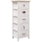 vidaXL Beistellschrank 35x25x87 cm Massivholz Paulownia vidaXL Beistellschrank 35x25x87 cm Massivholz Paulownia