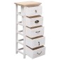 vidaXL Beistellschrank 35x25x87 cm Massivholz Paulownia vidaXL Beistellschrank 35x25x87 cm Massivholz Paulownia