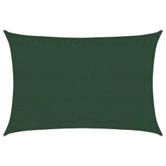 vidaXL Sonnensegel 160 g/m² Dunkelgrün 3,5x5 m HDPE