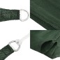 vidaXL Sonnensegel 160 g/m² Dunkelgrün 3,5x5 m HDPE vidaXL Sonnensegel 160 g/m² Dunkelgrün 3,5x5 m HDPE