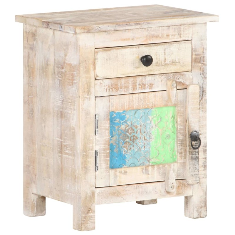 vidaXL Nachttisch 40x30x50 cm Raues Akazienholz vidaXL Nachttisch 40x30x50 cm Raues Akazienholz