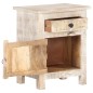vidaXL Nachttisch 40x30x50 cm Raues Akazienholz vidaXL Nachttisch 40x30x50 cm Raues Akazienholz