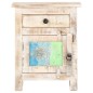 vidaXL Nachttisch 40x30x50 cm Raues Akazienholz vidaXL Nachttisch 40x30x50 cm Raues Akazienholz