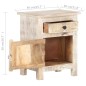 vidaXL Nachttisch 40x30x50 cm Raues Akazienholz vidaXL Nachttisch 40x30x50 cm Raues Akazienholz