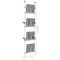 vidaXL Teleskop-Stiefelregal mit Stangen Aluminium vidaXL Teleskop-Stiefelregal mit Stangen Aluminium