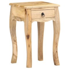 vidaXL Nachttisch 28x28x46 cm Massivholz Mango