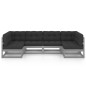 6-tlg. Garten-Lounge-Set mit Kissen Grau Kiefer Massivholz 6-tlg. Garten-Lounge-Set mit Kissen Grau Kiefer Massivholz