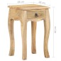 vidaXL Nachttisch 28x28x46 cm Massivholz Mango vidaXL Nachttisch 28x28x46 cm Massivholz Mango