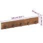 vidaXL Hakenleiste mit 5 Haken 100x2,5x15 cm Recyceltes Massivholz vidaXL Hakenleiste mit 5 Haken 100x2,5x15 cm Recyceltes Massivholz