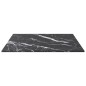 vidaXL Tischplatte Schwarz 40x40 cm 6 mm Hartglas in Marmoroptik vidaXL Tischplatte Schwarz 40x40 cm 6 mm Hartglas in Marmoroptik