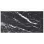 vidaXL Tischplatte Schwarz 100x50 cm 6 mm Hartglas in Marmoroptik vidaXL Tischplatte Schwarz 100x50 cm 6 mm Hartglas in Marmoroptik