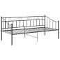 vidaXL Schlafsofa Bettgestell Schwarz Metall 90x200 cm vidaXL Schlafsofa Bettgestell Schwarz Metall 90x200 cm