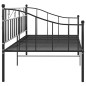 vidaXL Schlafsofa Bettgestell Schwarz Metall 90x200 cm vidaXL Schlafsofa Bettgestell Schwarz Metall 90x200 cm