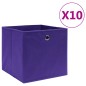 vidaXL Aufbewahrungsboxen 10 Stk. Vliesstoff 28x28x28 cm Lila vidaXL Aufbewahrungsboxen 10 Stk. Vliesstoff 28x28x28 cm Lila