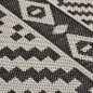 vidaXL Outdoor-Teppich Flachgewebe 160x230 cm Schwarz Gestreift