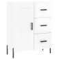 Highboard Hochglanz-Weiß 69,5x34x180 cm Holzwerkstoff Highboard Hochglanz-Weiß 69,5x34x180 cm Holzwerkstoff