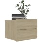 vidaXL Nachttisch Sonoma-Eiche 40x30x30 cm Holzwerkstoff vidaXL Nachttisch Sonoma-Eiche 40x30x30 cm Holzwerkstoff