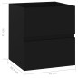 vidaXL Waschbeckenunterschrank Schwarz 41x38,5x45 cm Holzwerkstoff vidaXL Waschbeckenunterschrank Schwarz 41x38,5x45 cm Holzwerkstoff