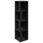 vidaXL Eckregal Schwarz 33x33x132 cm Holzwerkstoff vidaXL Eckregal Schwarz 33x33x132 cm Holzwerkstoff